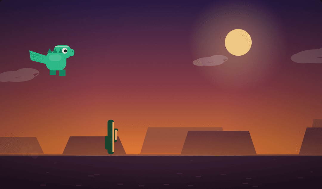 Dino Dash in play